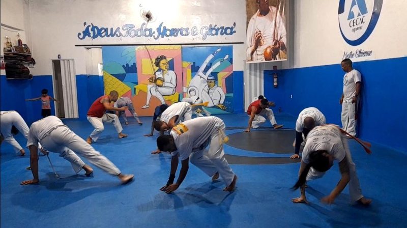 Aula de Capoeira na CECAC, em Vila Velha. Foto: Emanuela Afonso